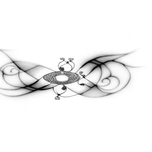 Infinity Symbol With Cherry Blossom