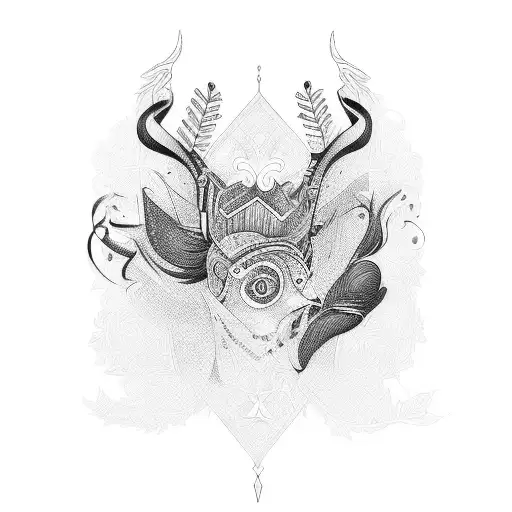 A Tattoo Design Depicting A Skilled Weaver Creating A Beautiful Textile