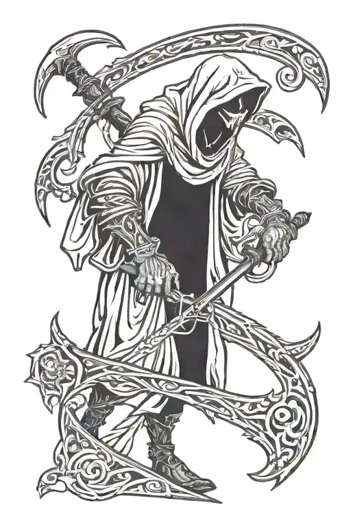Reaper Holding A Scythe