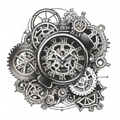 Skeleton Watch With Names On Each Mechanical Part