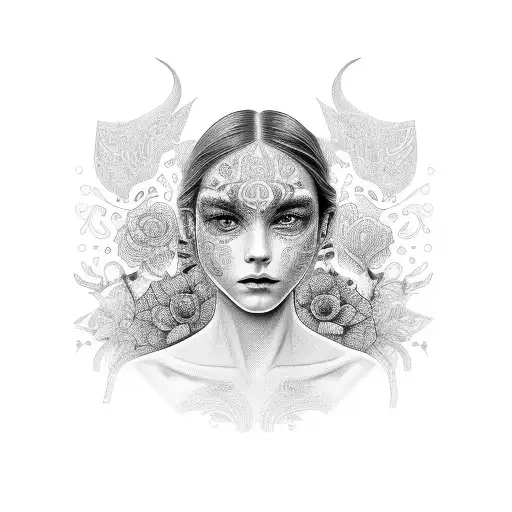 A Mesmerizing Portrait Of Your Girlfriend With Intricate Details