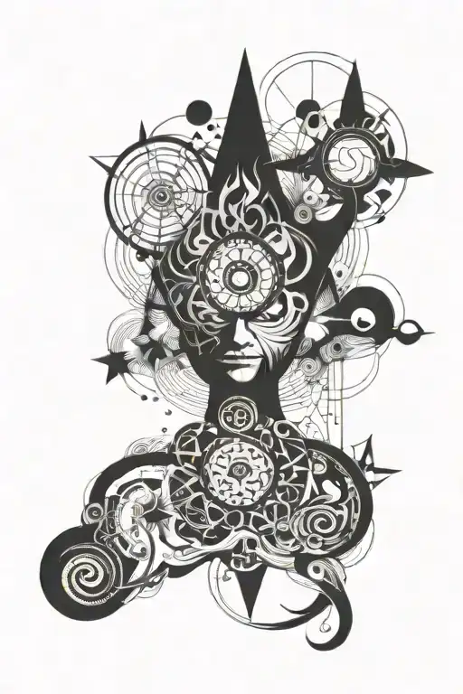 An Abstract Representation Of The Spiritual Enlightenment Experienced During A Trip On Lsd