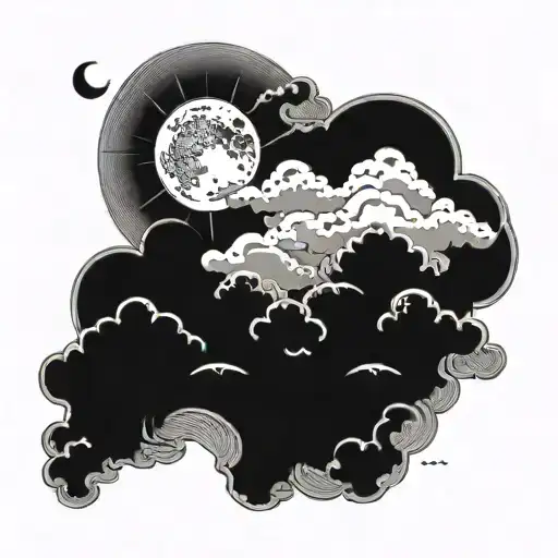 Moon With Cloud
