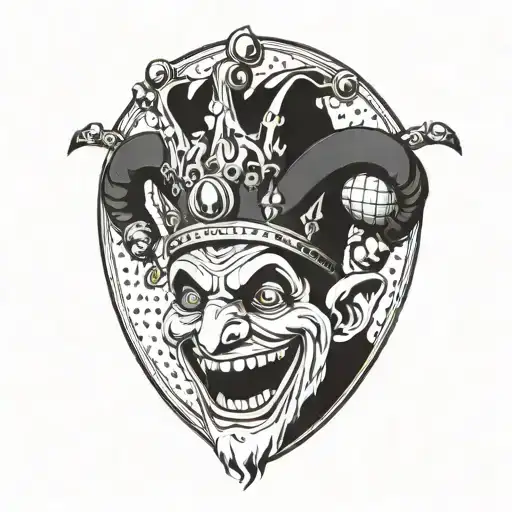 Jester With Crown And Footbal