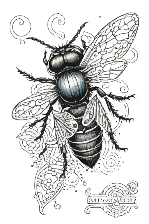 Buter Fly With Color Pints And Ornaments Aroud