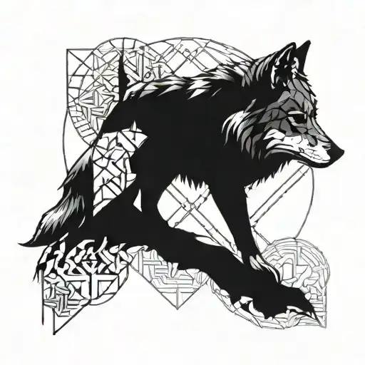 Wolf And Geometric