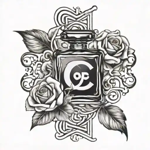 Scrpit N Scroll Wrapped Coco Chanel C's Intertwined