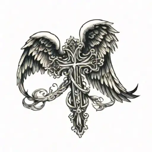 Cross Angel Wings