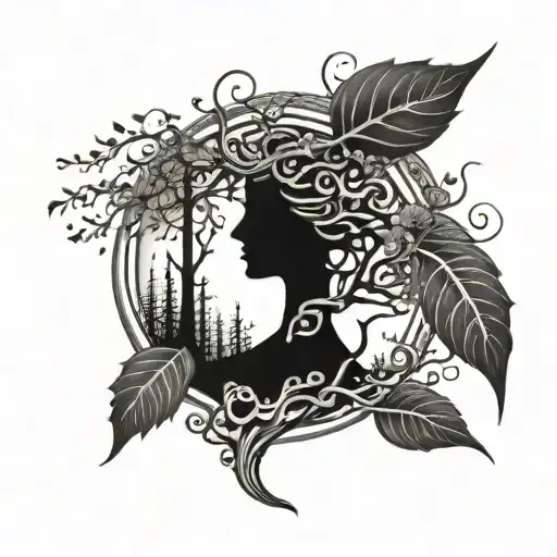 Mom Tribute Tattoo Combining Elements Tree Growing