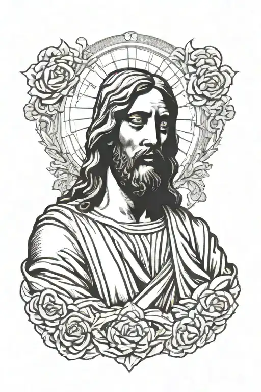 Jesus Statue Bust Sculpture