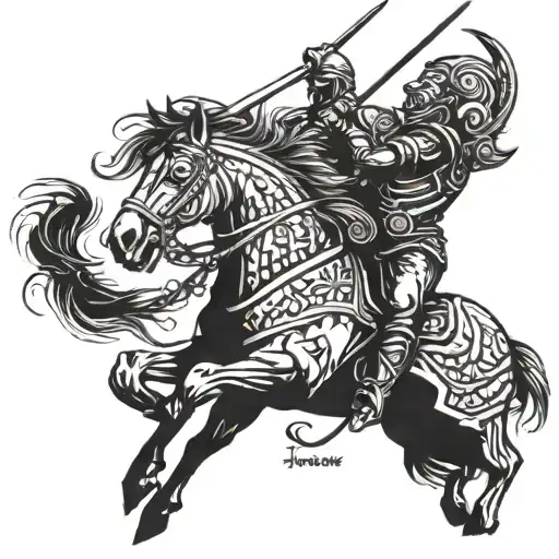 Horse And Warrior