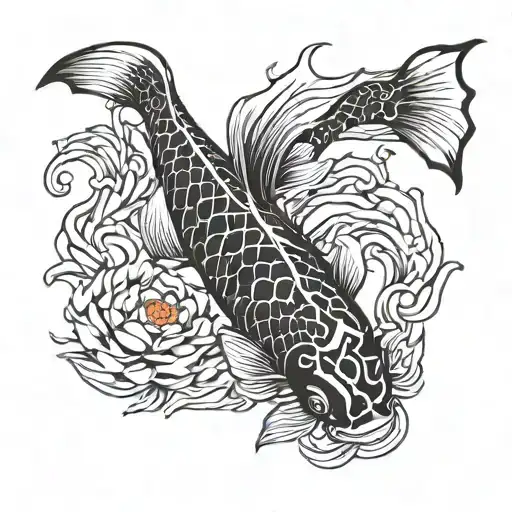 Koi Fish And Fire