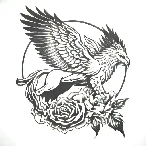 Dove Coming Down From Heaven And A Lion