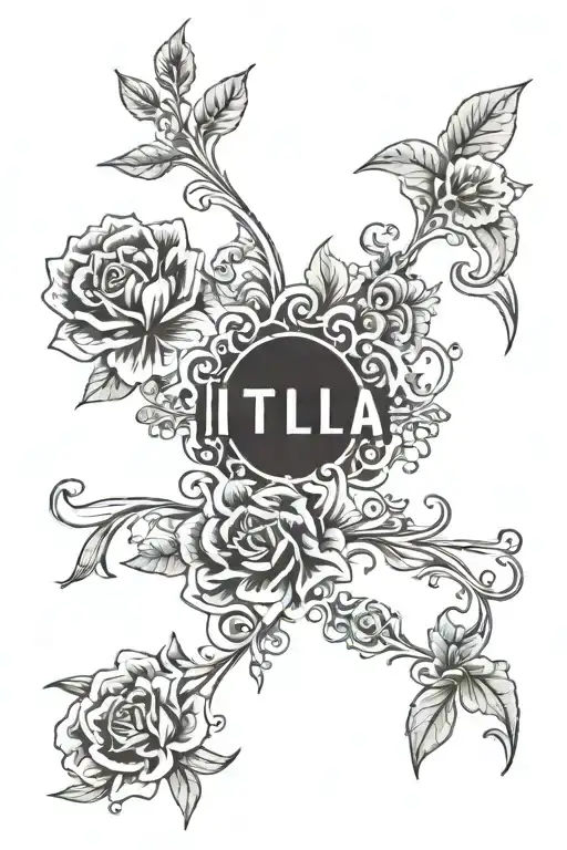 Italia Just Word Small Tattoo Design