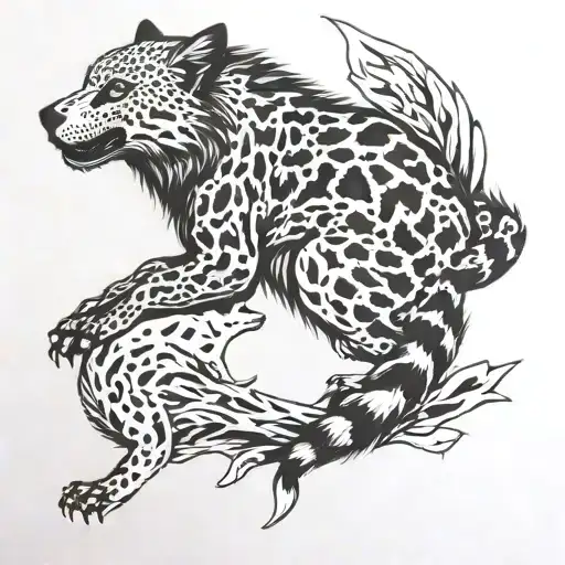 Wolf And Snow Leopard Gecko