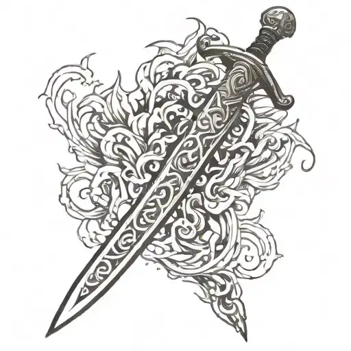 Sword Wrapped In Fire