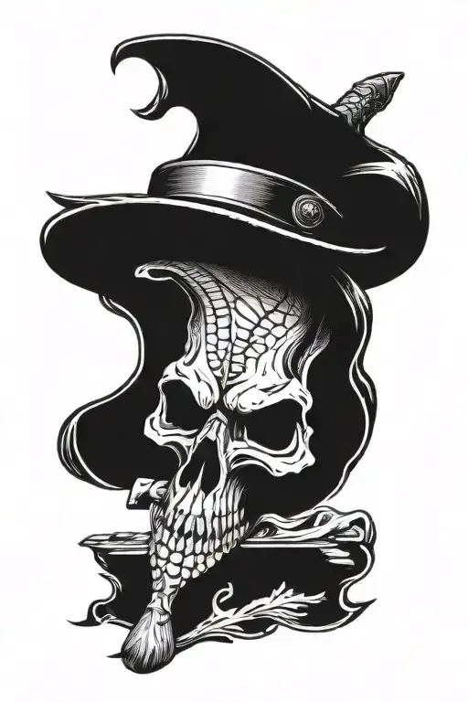 Black Cobra Skull Money Knife