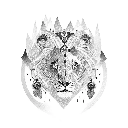 Woman And Lion Woman