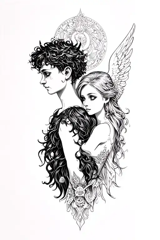Angel Girl & Demon Boy