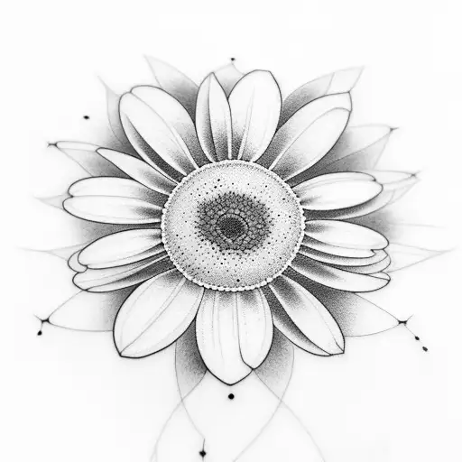 Rectangle With Daisy Around