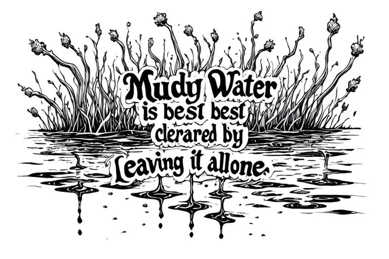 Muddy Water Is Best Cleared By Leaving It Alone Quote