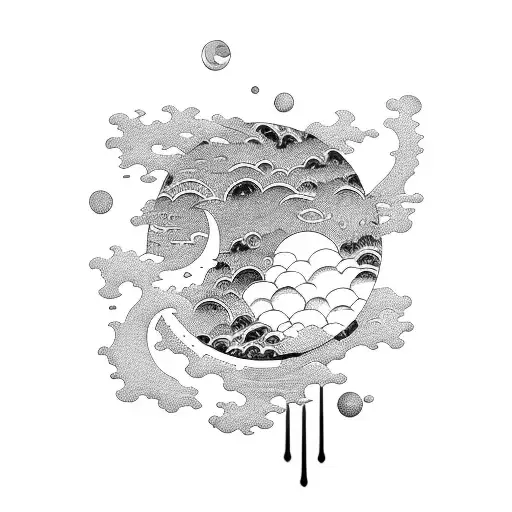 Japanese Moon Sea Meditation Mindfulness Friendship