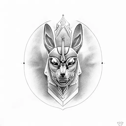 Anubis Con Lettering