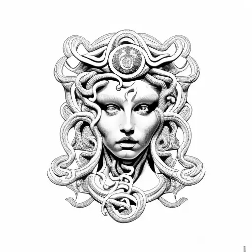 Medusa With Versace Border
