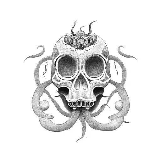 Female Skull Medusa