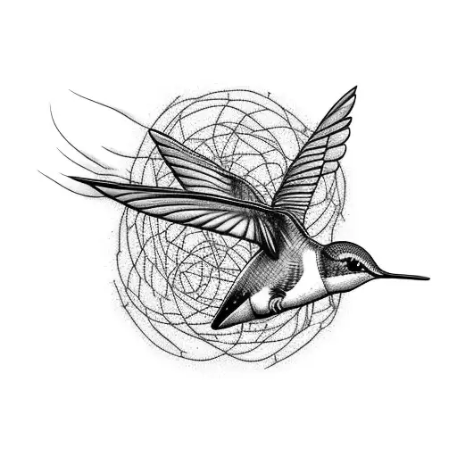 Hummingbird Wrapped In Barbed Wire