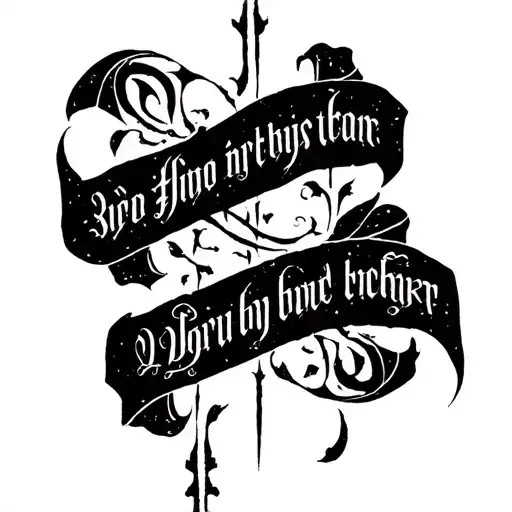 Dark Caligraphy Tattoo Khyam Poem Written