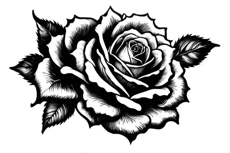 Teschio Rose Intertwined