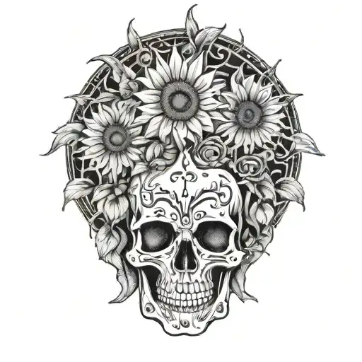 Skeletons Turning Into Sunflowers