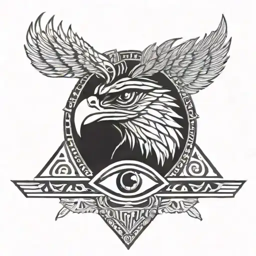 Eye Of Ra And Eagle