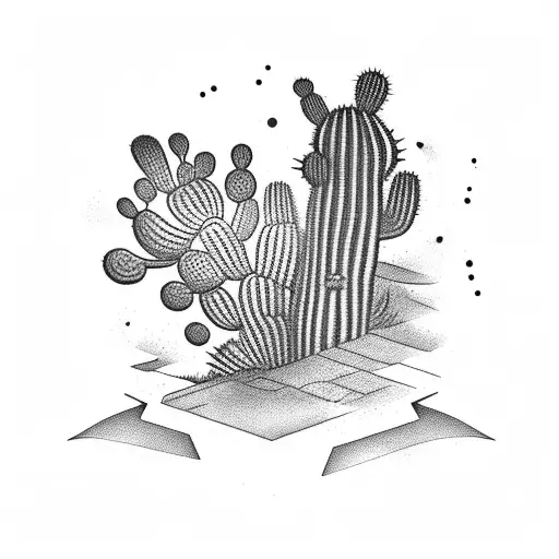 Old Rifle With Cactus