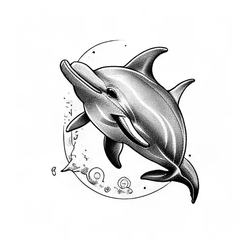 Dolphin With Tribal