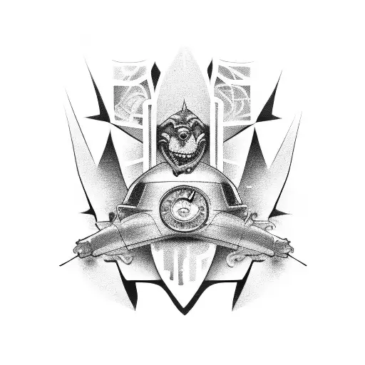 A Car In The City Of Basel Combined With Joggeli Stadion