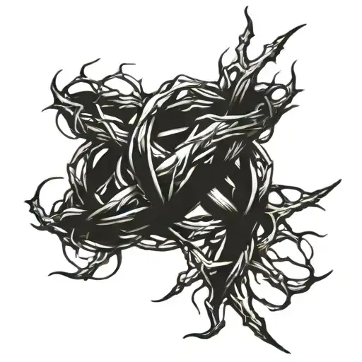 Crown Of Thorns Wrapped Around Fore Arm