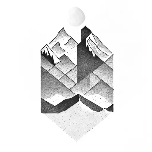 A Mountain Range Forming The Shape Of The Initials 'Jmemj'