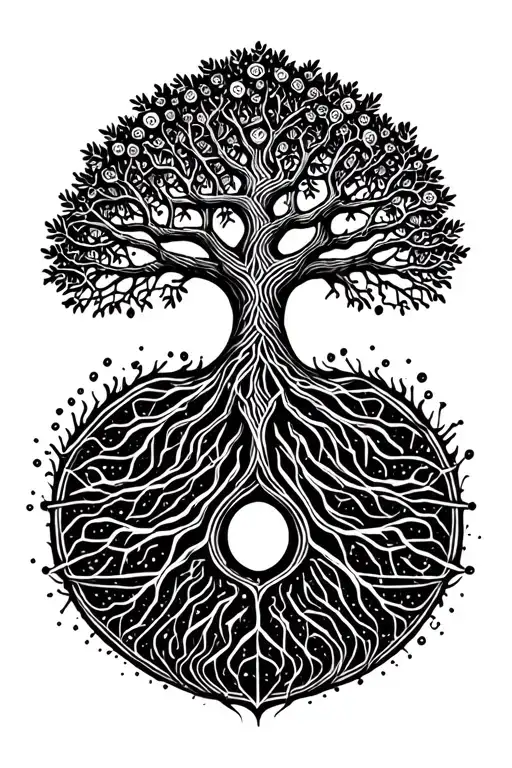 Tree Of Life Circuitry Patterns Integrated
