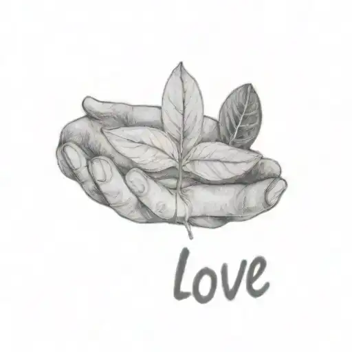 A Person Holding A Plant With The Words Plant Love On It