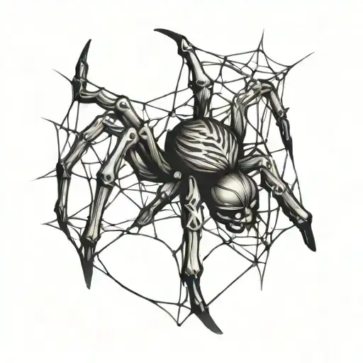 Spider Web Skeleton