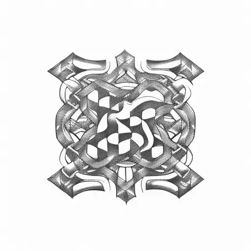 A Chequered Flag Made Up Of Interconnected Mountain Bike Chain Links