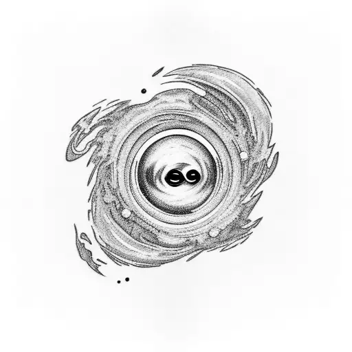 A Black Hole Eating A Star