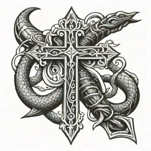 Sword Snake Cross
