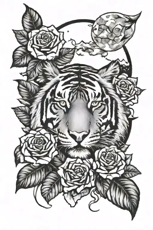Tiger Roses And The Moon