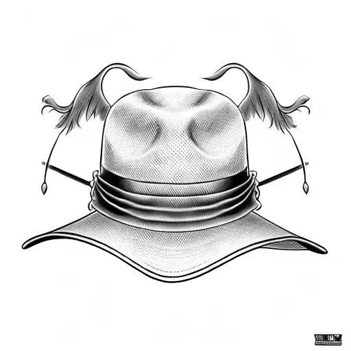 Luffy Hat Witch Zorro Katanas