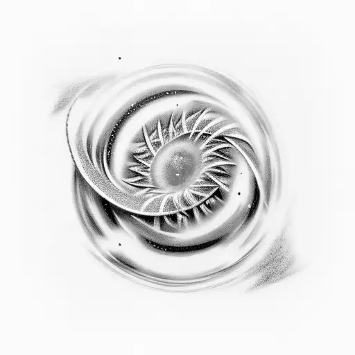 A Black Hole Eating A Star