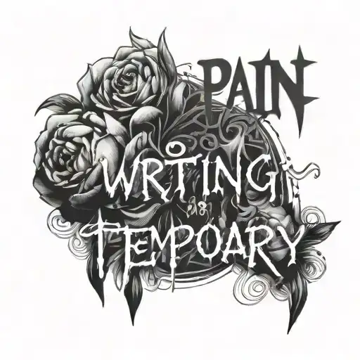 Writting Of Pain Is Temporary