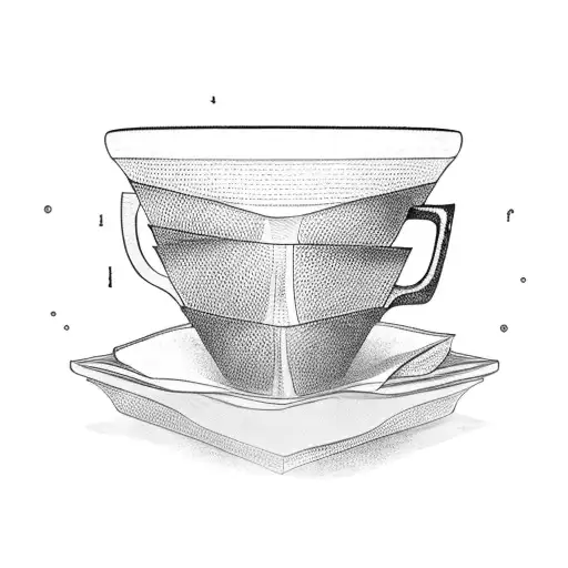 A Stack Of Books Forming The Shape Of A Coffee Cup